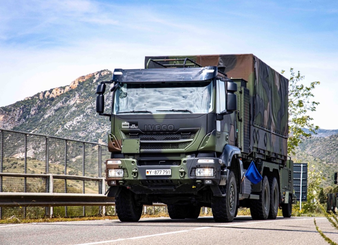 About 30 heavy tracked vehicles and over 260 wheeled vehicles of the German Armed Forces are currently deploy to southern Sardinia for Exercise Nobel Jump 2023.