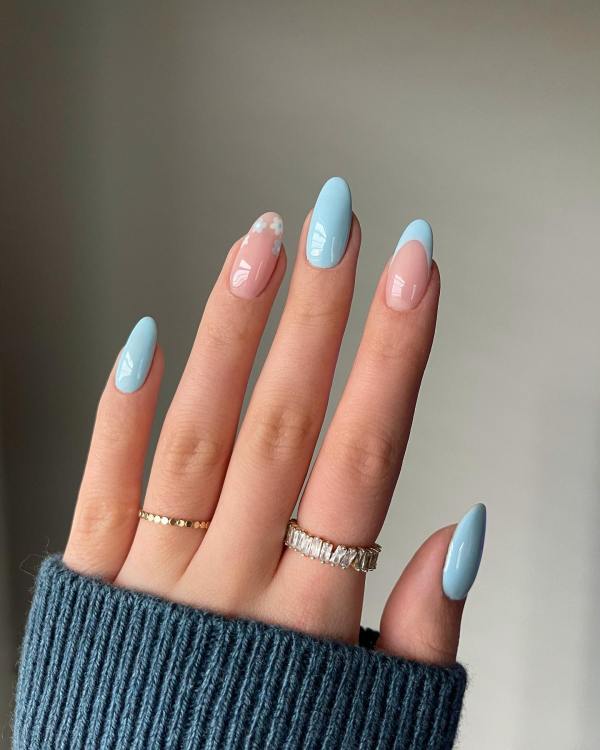 spring nails, spring nails 2023, spring nails inspiration, spring nails short, spring nails simple, spring nails acrylic, spring nail art, spring nail designs, spring nail ideas, spring nail colours, blue nails, floral nails