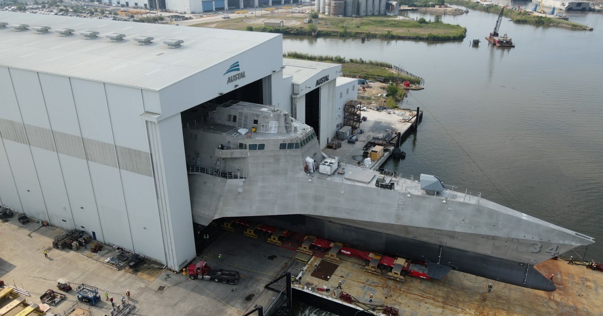 Austal USA launches the future USS Augusta (LCS 34) | Austal: Corporate