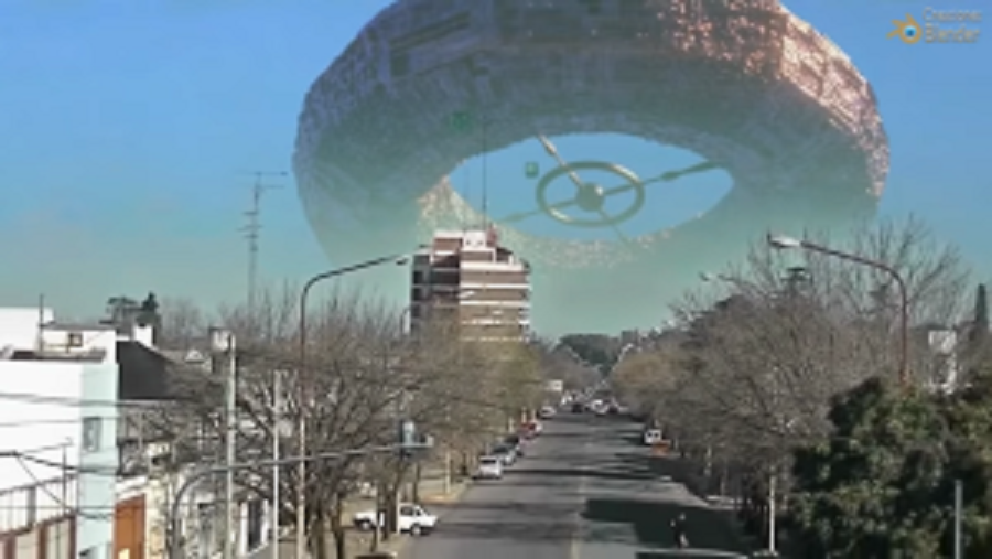 Detecting a UFO appeared in the sky of Argentina on the day of the World Cup championship (VIDEO)