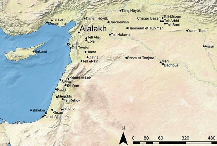 Map showing location of Alalakh in Turkey. Credit: Ingman et al., 2021. PLOS ONE.