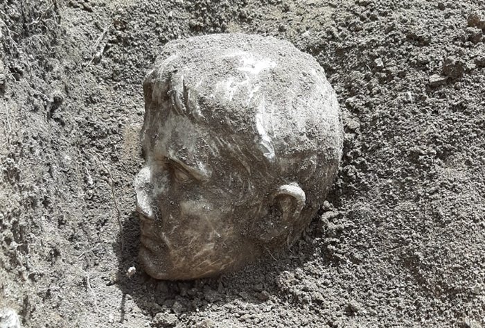 Roman Emperor Augustus' Marble Head Unearthed In Isernia, Italy