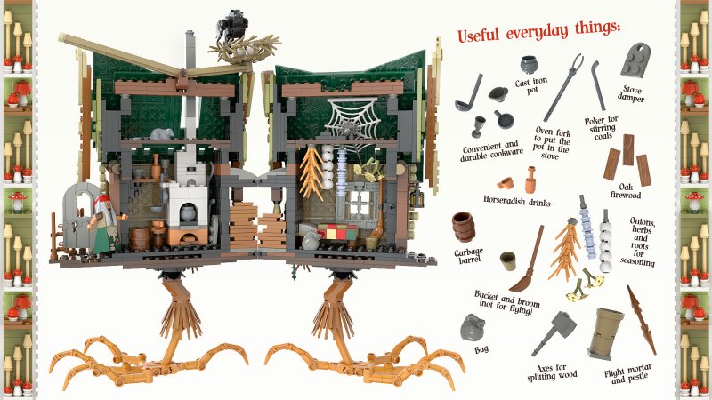 Baba Yaga Lego Created By Russian Artist - Classic Slavic Mythological Figures Are 'Alive'