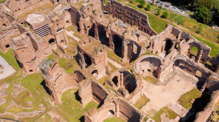 Baths Of Caracalla: Italian Antique Thermae Complex For Leisure, Gossip, Business And Socialisation