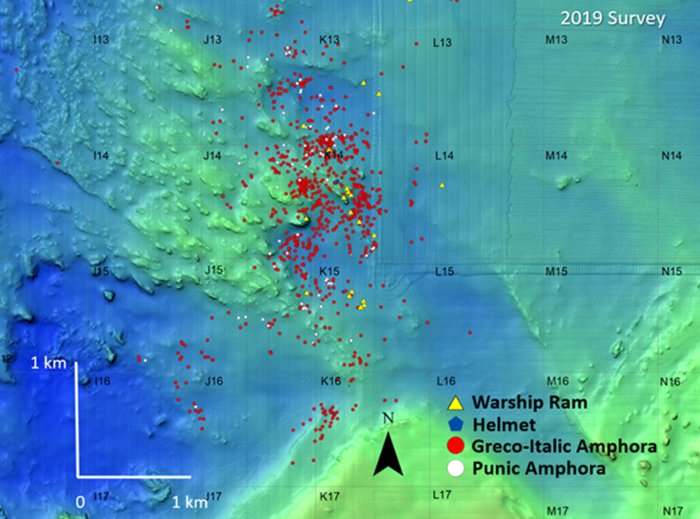 Underwater Artifacts Shed New Light On Battle Of The Egadi Islands Battle Between Romans And Carthage