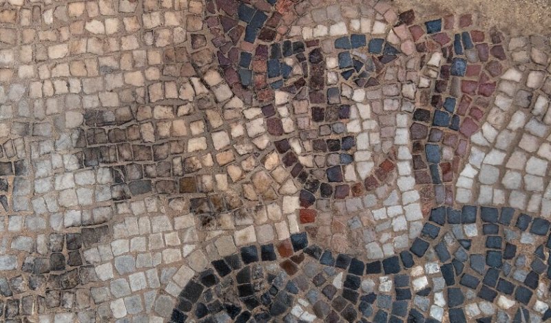 The Israelite commander Barak depicted in the Huqoq synagogue mosaic. Several BYU students were part of the team to help excavate at the ancient Jewish village site. Credit: Jim Haberman