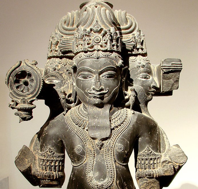 Sculpture of Brahma, Guimet Museum, PAris, France.