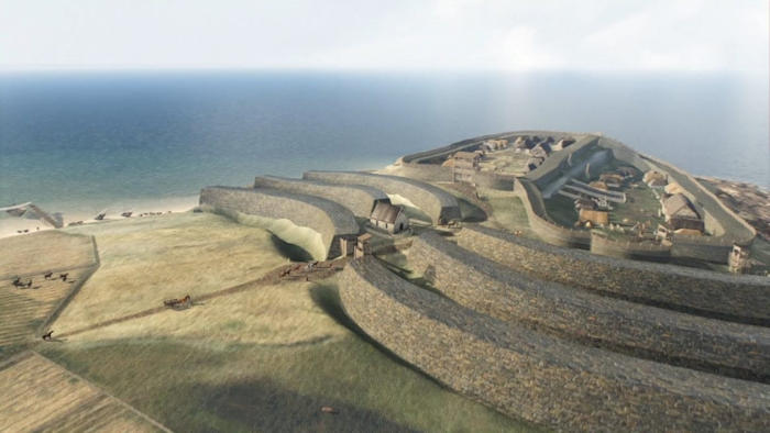 Magnificent Reconstruction Of Scotland's Largest Pictish Fort Burghead