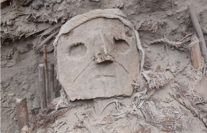 73 Intriguing Burial Bundles And Carved Masks Placed On False Heads Discovered In Peru