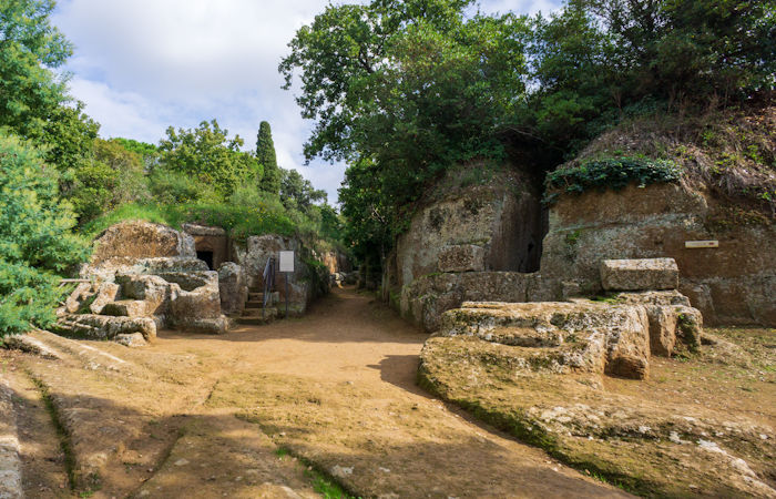 Etruscan City Of Cerveteri With Magnificent House-Like Tombs Decorated With Scenes From Life And Death