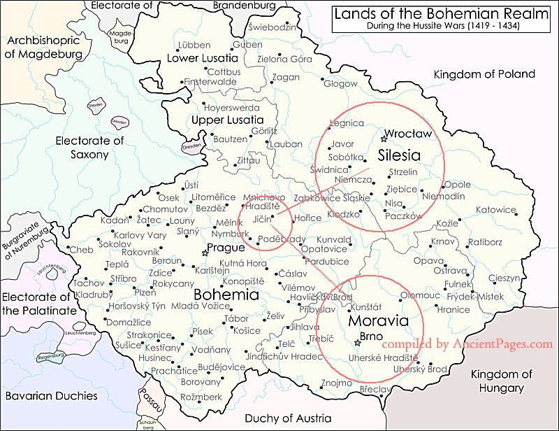 Map Silesia-Moravia