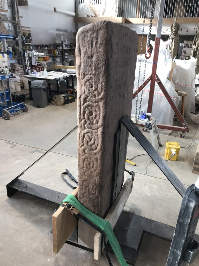 Rare Lost Pictish Stone With Strange Mythical Beasts Goes On Display For The First Time