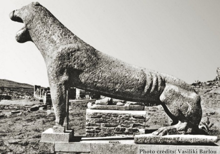 Delian Archaic Marble Lions On The Sacred Island Of Delos