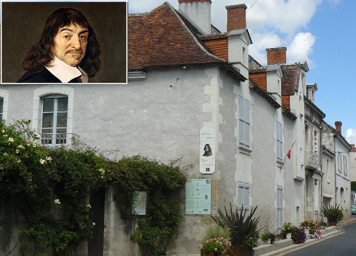 The house where Descartes was born in La Haye en Touraine