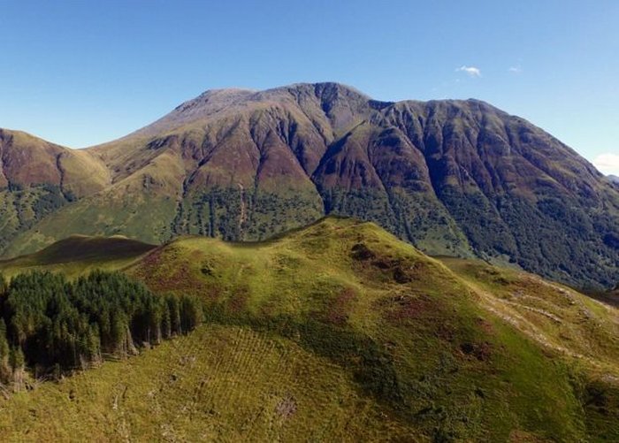 The fort was built on a knoll among the mountains of Glen Nevis. Image credit: Nevis Landscape Partnership