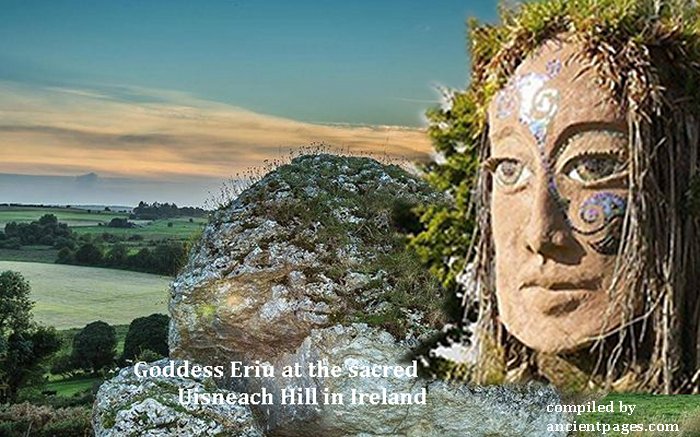 goddess Eriu and Sacred Hill, Ireland