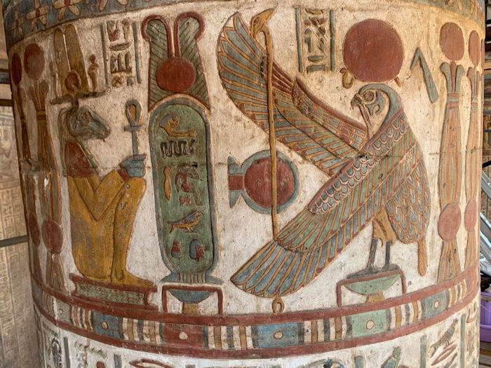 Never-Before-Seen Colorful Inscriptions And Reliefs At The Esna Temple, Egypt Revealed After Restoration