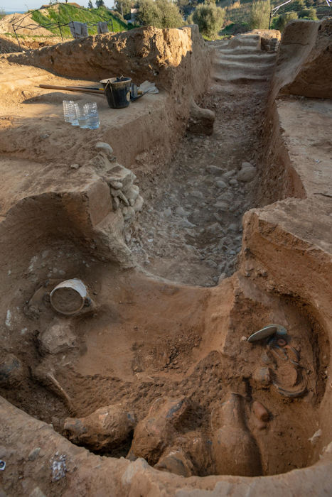 Magnificent Etruscan Underground Burial With Beautiful Artifacts Discovered In Aleria-Lamajone, France