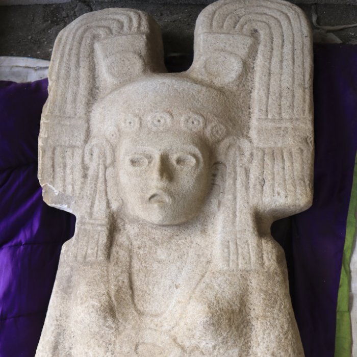 Experts say the statue found by Mexican farmers could be a ruler or mix of goddess and elite woman.