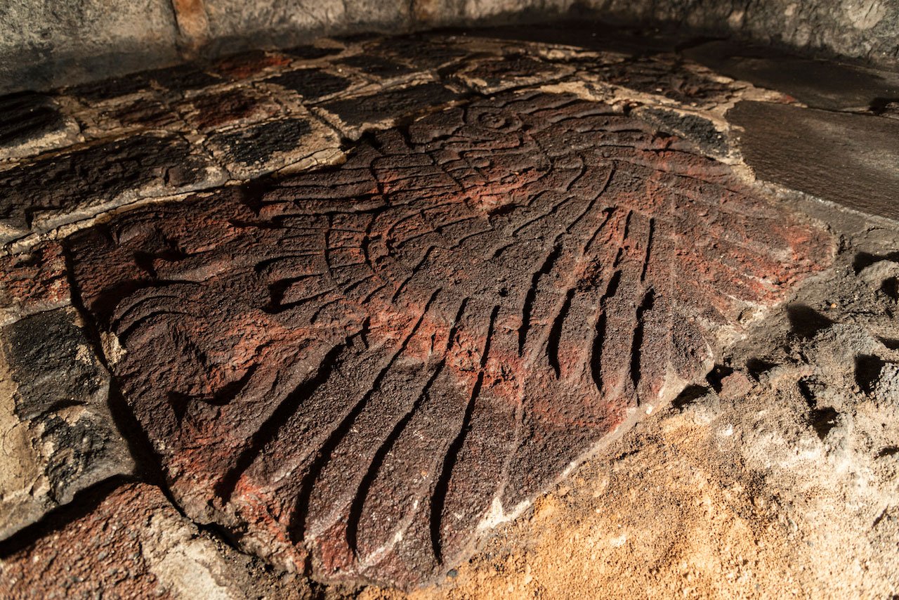 Huge Golden Eagle Relief Made By The Aztecs Discovered At Tenochтιтlan