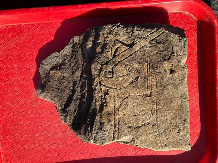 Remarkable Early Medieval 'Govan Warrior' Stone Discovered In Glasgow, Scotland