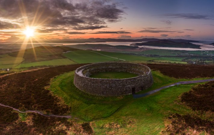 Legendary Grianán Of Aileach Built By God Dagda Of Tuatha De Danann Was Once The Royal Seat Of The Kingdom Of Ailech