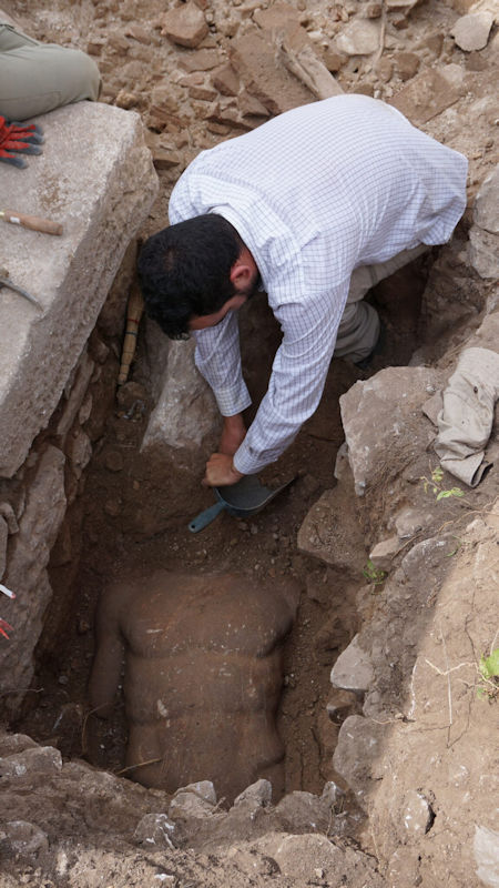 Stunning Well-Preserverd Larger Than Life Statue Of Hercules Discovered In Philippi, Greece