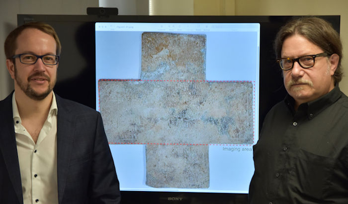 Terahertz Imaging Reveals Hidden Inscription On Early Modern Funerary Cross 