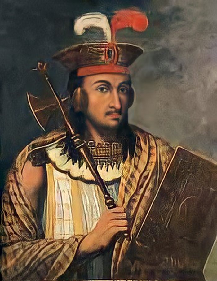 Imaginary portrait of the Inca Huayna Cápac