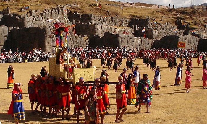 Inti Raymi (Festival of the Sun) at Sacsayhuaman,Cusco