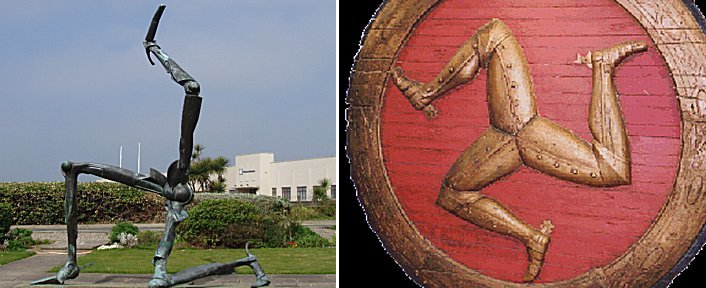 The Three-Legged Isle of Man Emblem, Manx Museum, Douglas. 