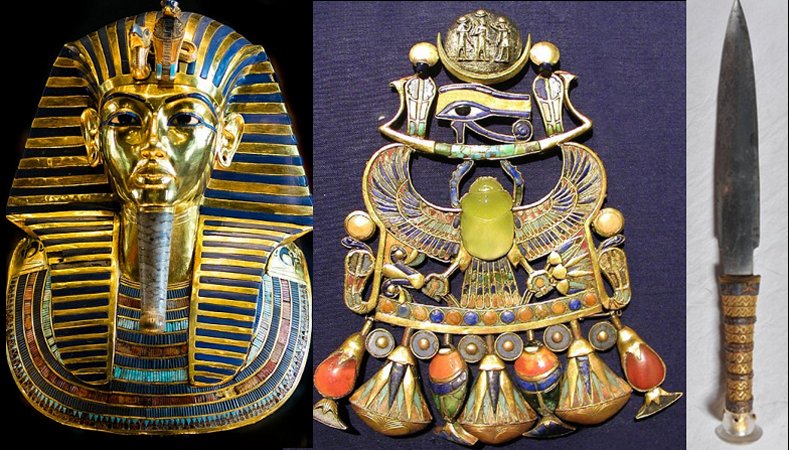 King Tut's Cosmic Scarab Brooch And Dagger Were Formed When A Meteorite Smashed Into The Earth 28 Million Years Ago