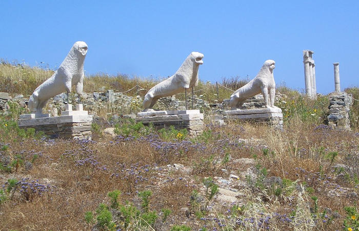 Mystery Of The Marble Lions On The Sacred Island Of Delos Solved?