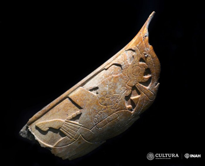 Ancient Maya Nose Ornament Made Of Human Bone Discovered In Palenque