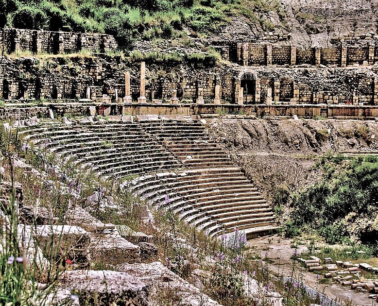 The great amphitheater at Magnesia, the best-preserved in the Anatolian region.