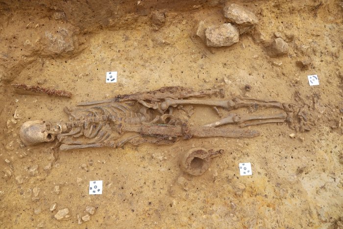 Untouched 1,300-Year-Old Grave Of Merovingian Warrior With Complete Armor Found In Ingelheim, Germany