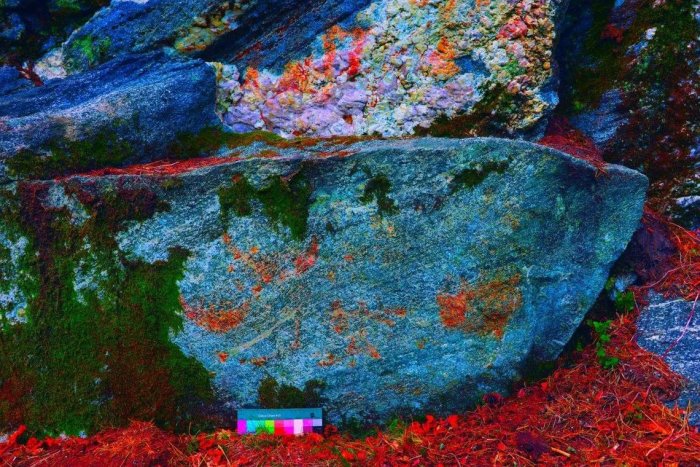 Unusual Rock With Ancient Paintings Discovered By Hiker In Norway