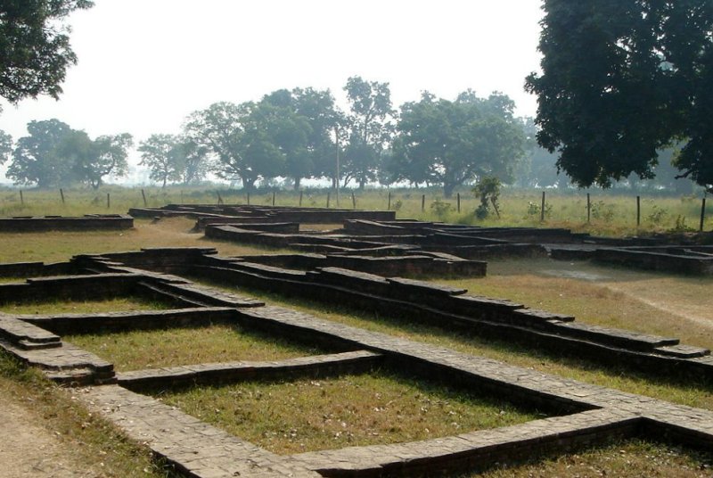 Remains of some structures (houses or the Royal Palace?) in Tilaurakot, the site of the city of Kapilavastu (also: Kapilavatthu) in Nepal (close to Lumbini). Gautama Buddha grew up in this city.