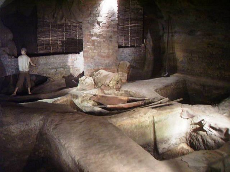 Medieval Tannery at City of Caves in Nottingham