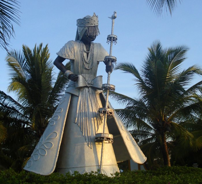 Obatala god of creation (especially humans) and the sky in religion of Yoruba people