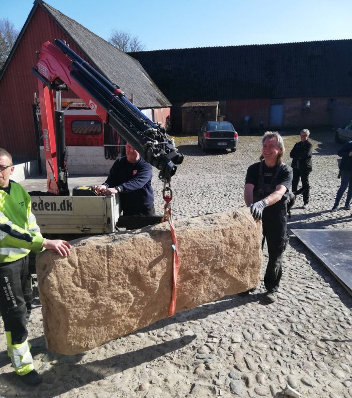 Huge Rare Runestone Found Under The Kitchen Floor In Randers Investigated