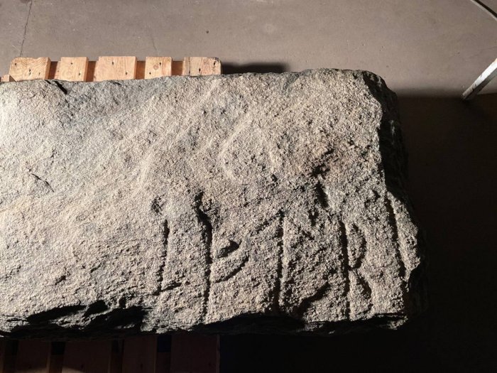 Huge Rare Runestone Found Under The Kitchen Floor In Randers Investigated