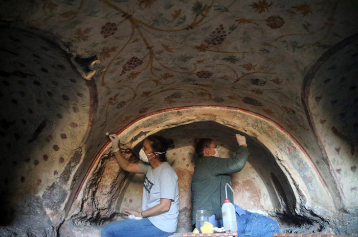 Magnificent 1,800-Year-Old Rock Tombs Beautifully Decorated Discovered In The Ancient City Of Blaundus