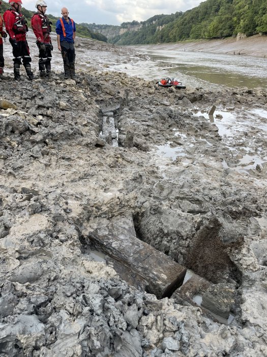 Long-Lost Roman Bridge Re-Discovered In Chepstow River Wye Mud, UK