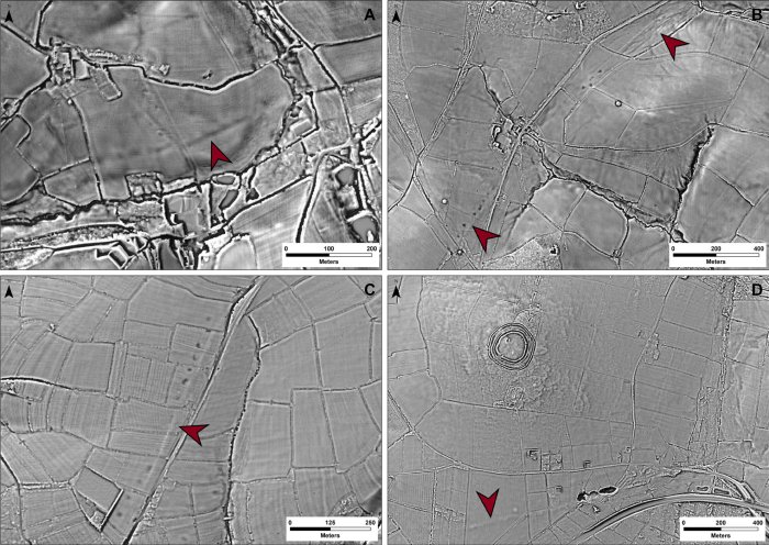 First-Ever Discovery Of Roman Road Network Spanning The South West UK By LIDAR