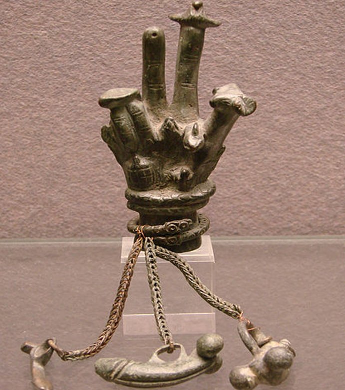 A hand used in the worship of Sabazius.