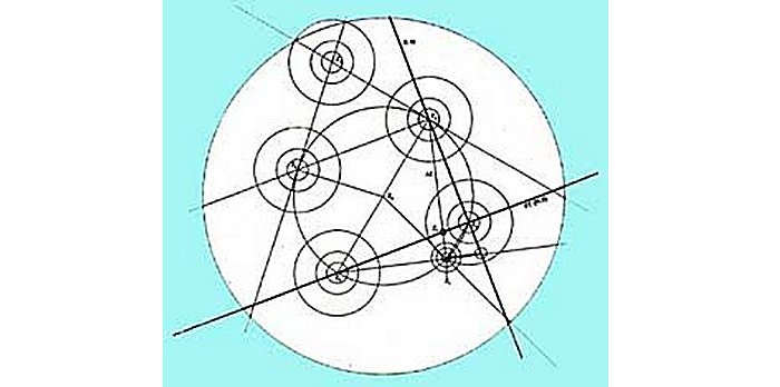 The mathematical pattern of Sarmisegetusa - all cyclopean buildings of the Dacians built at an alтιтude of 1,045m) harmoniously follow this mathematical, geometrical, topographical and cosmogonical pattern. The line of the North coincides exactly with the arrow of the so-called Andesite Sun.