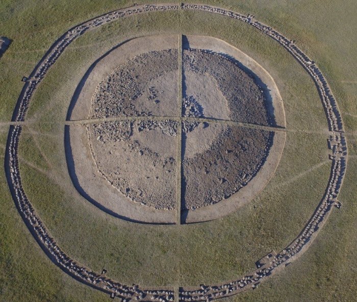 Mound 4 of the Eleke Sazy necropolis in eastern Kazakhstan. Credit: Zainolla Samashev