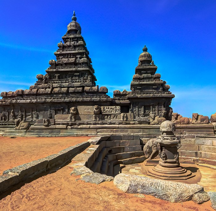 Shore temple, Mahabalipuram, India. 