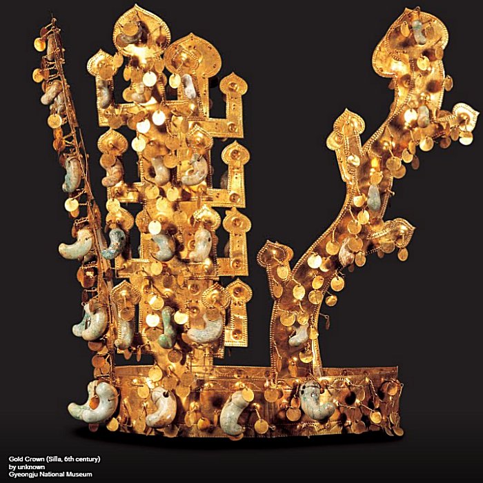 Gold crown from Silla, Korea